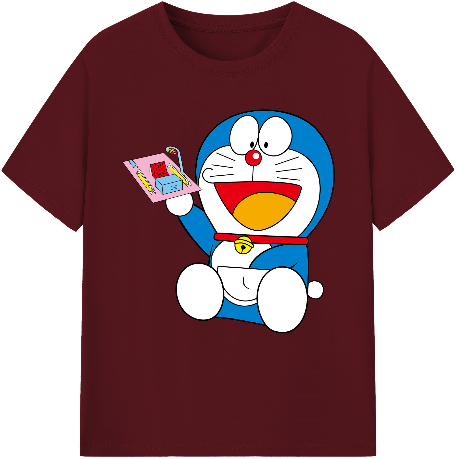 （画像用） ドラえもん Doraemon 綿100％半袖Tシャツ（フロントプリント）